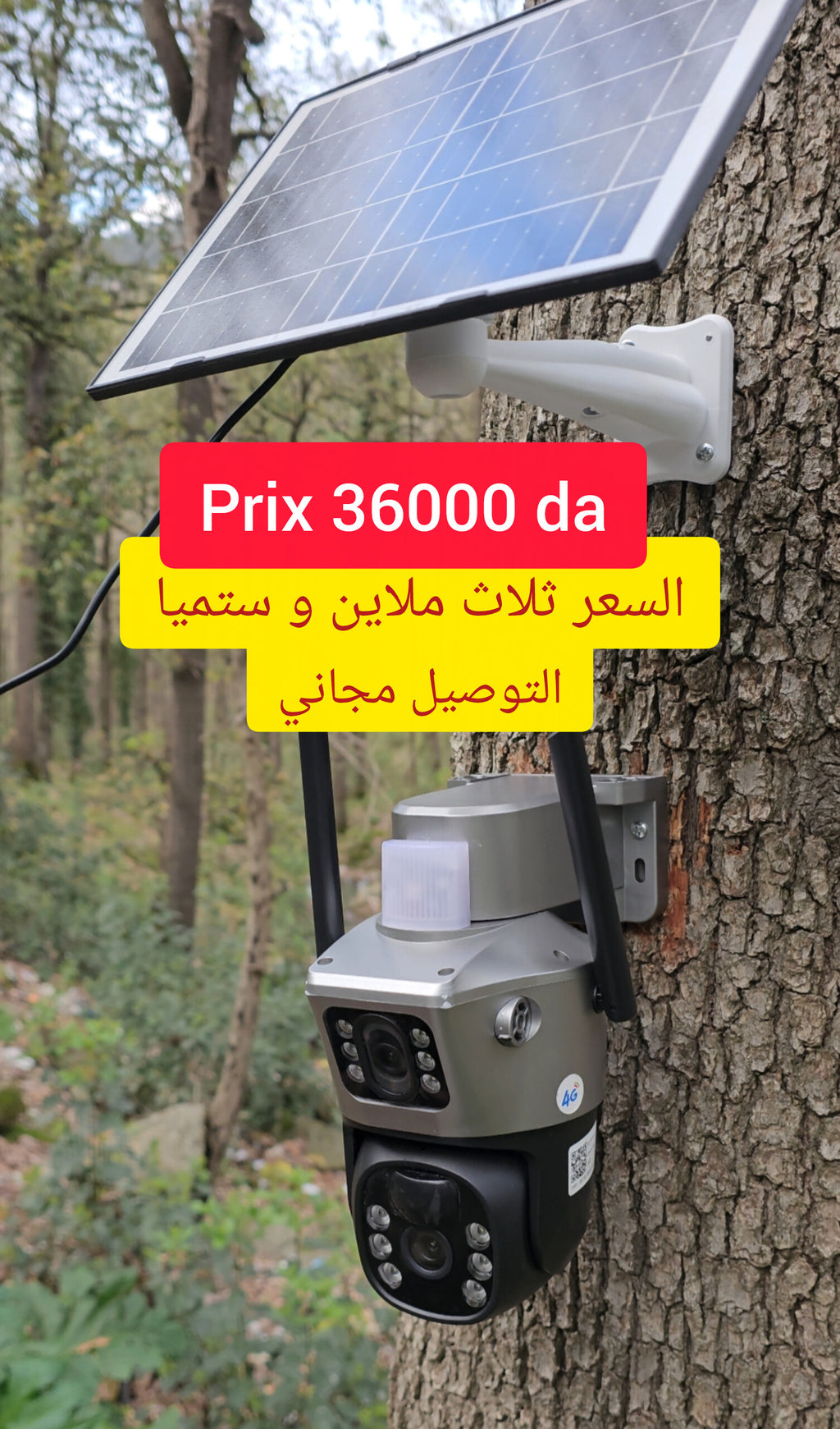 caméra 4G panneau solaire 🇪🇸